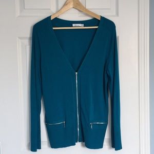 NWOT Teal Cardigan
